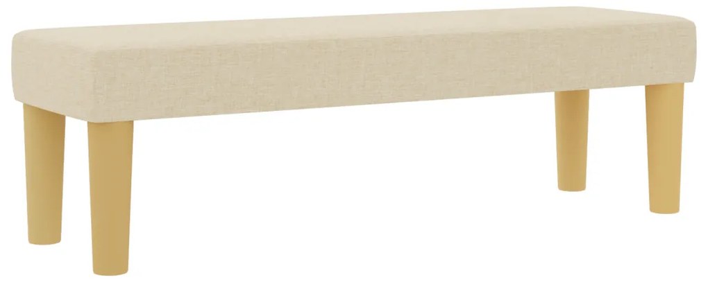 Box Spring Ágy matraccal és padlábbal, krém szövet