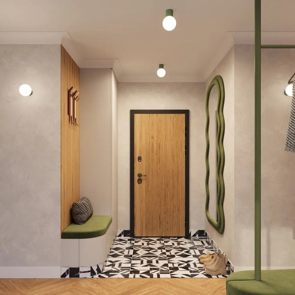 Zöld mennyezeti lámpa üveg búrával ø 12 cm Orbital – Sollux