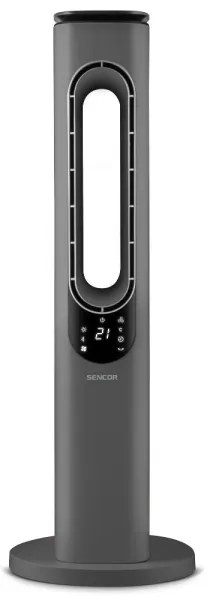 Sencor - Lapát nélküli toronyventilátor 1200/2000W/230V antracit + távirányító