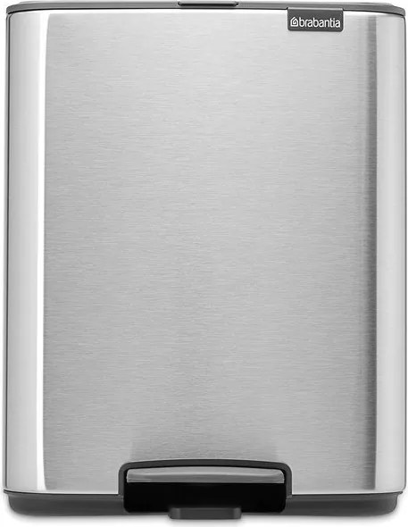 Matt ezüstszínű acél pedálos szemetes 12 l Bo – Brabantia