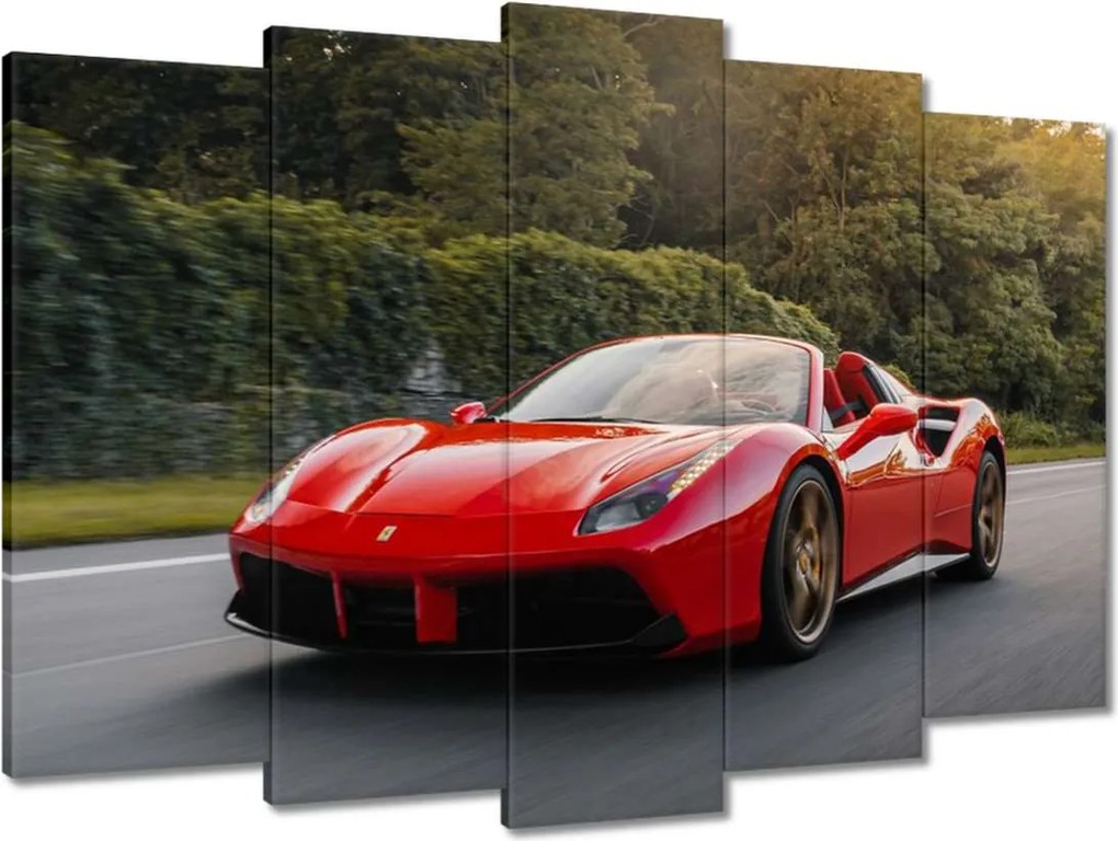 Vászonkép 70x50 Piros Ferrari út