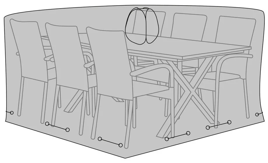 Kerti asztal takaróponyva 235x155x95 cm – House Nordic