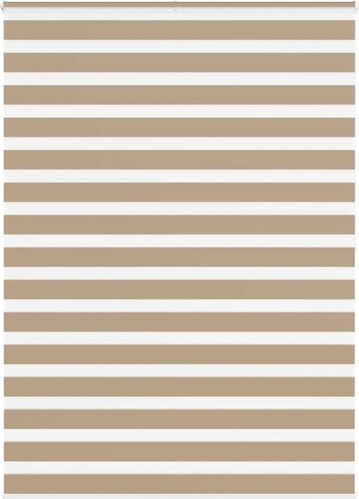 vidaXL zebrafüggönnyel homokbarna szövetszélesség 150,9 cm poliészter