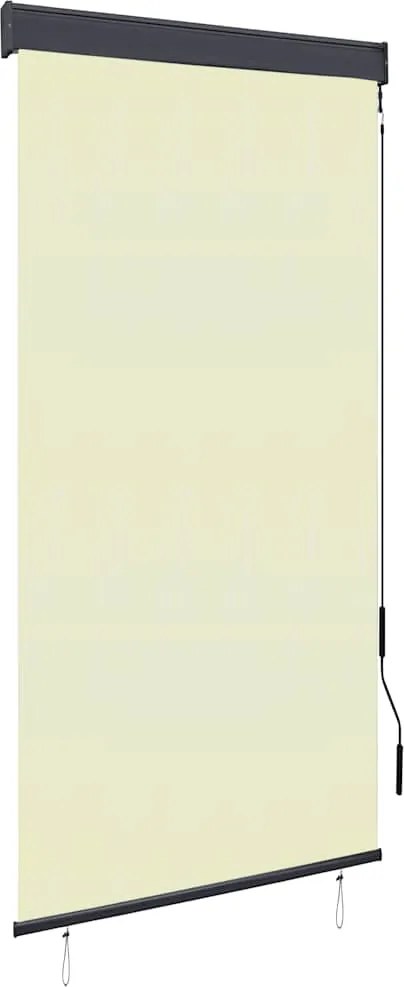 vidaXL krémszínű kültéri roló 100 x 250 cm