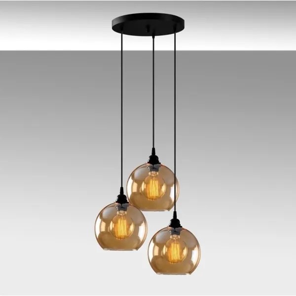 Csillár zsinóron GOLD 3xE27/40W/230V