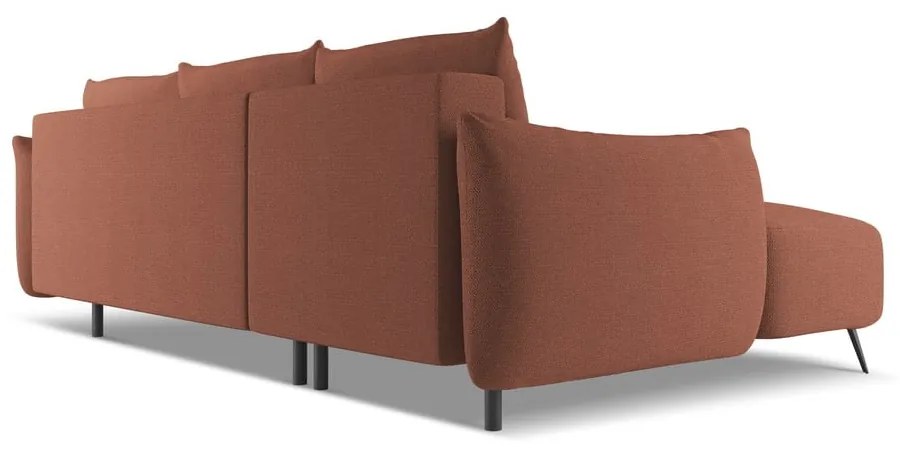 Rózsaszín sarokkanapé (bal oldali) Malie – Makamii