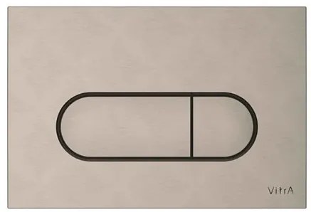 VitrA Root Round Flush Plate Brushed Nickel 740-2295