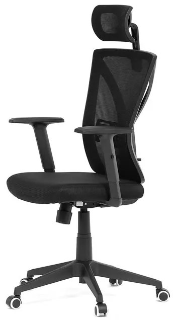 Fekete Hálós Irodai Szék, Hinta Mechanikával. KA-Q851 BK