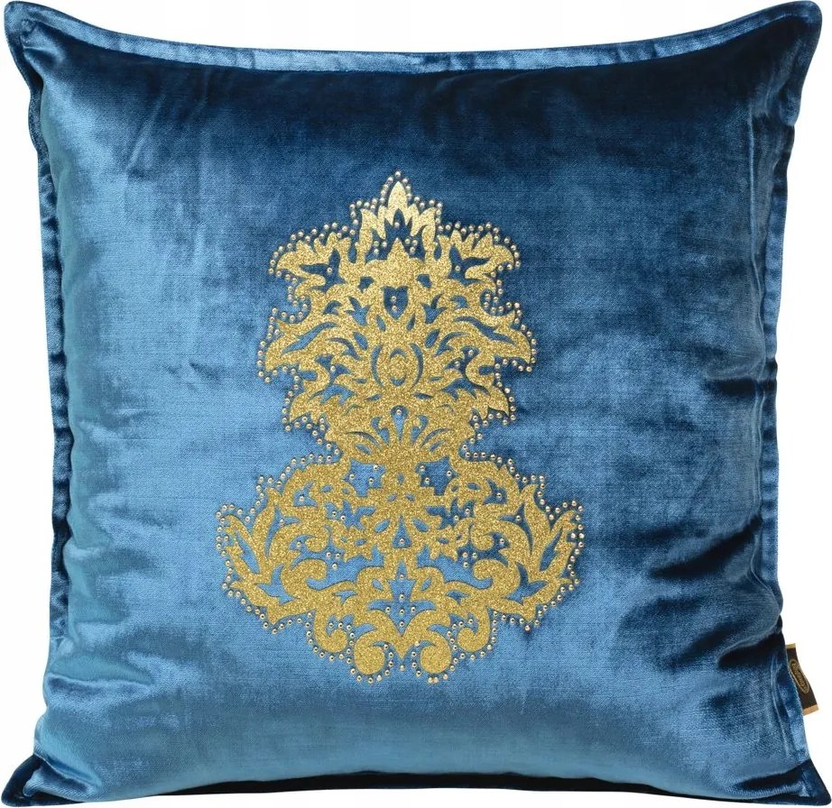 Dekoratív párnahuzat ROYAL-4 45x45 kék