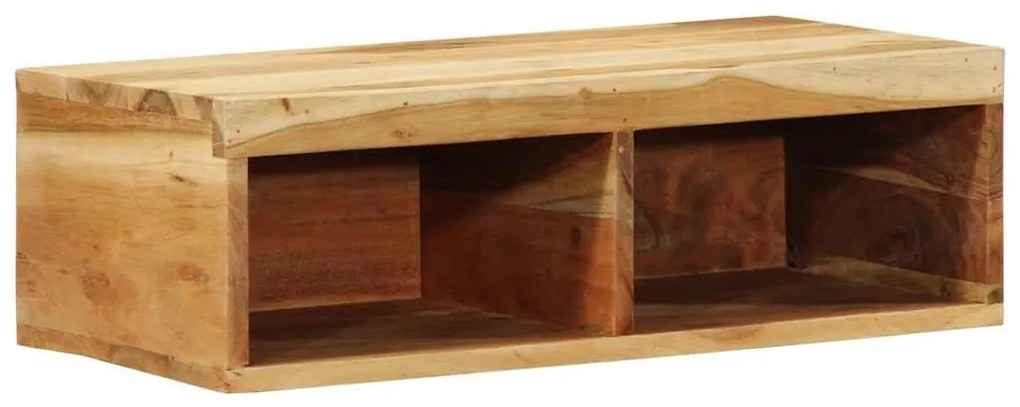 tömör akácfa falra szerelhető TV-szekrény 60x30x19 cm