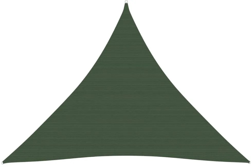 sötétzöld HDPE napvitorla 160 g/m² 4 x 4 x 4 m