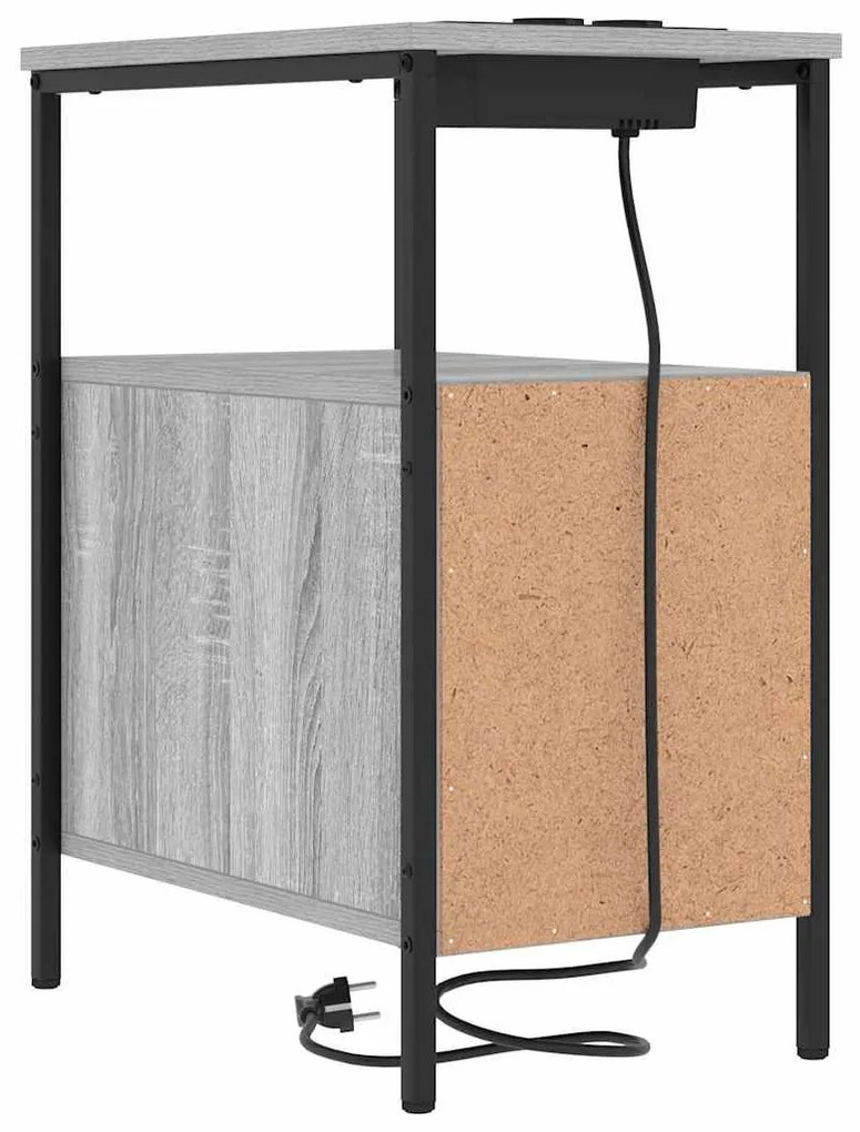 Éjjeli Szekrények 2 pcs Szürke sonoma 30 x 48 x 61 cm Faanyag