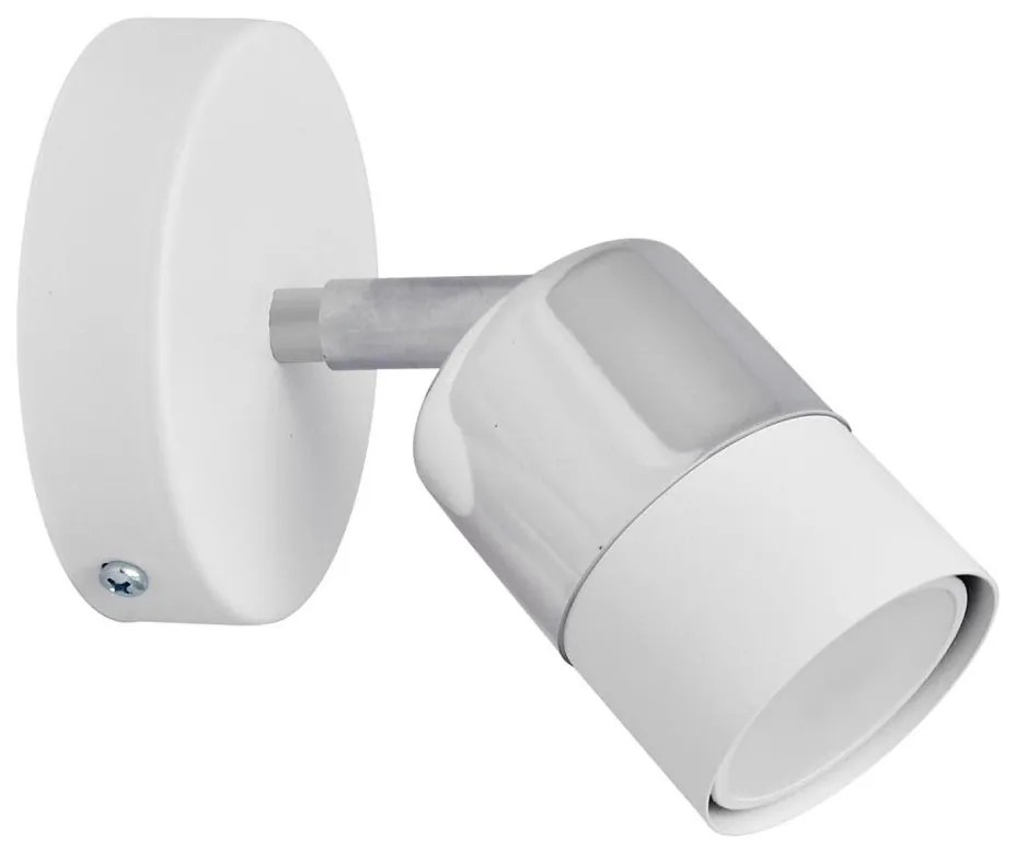 Helam LED Fali spotlámpa TUBSSON 1xGU10/4,8W/230V fehér/fényes króm R-KM 1166/1 WT+CH