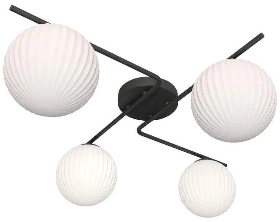 Mennyezeti lámpa VESPA 4xE14/10W/230V fekete/fehér