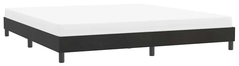 vidaXL ágykeret matrac nélkül Fekete 180x210 cm Bársony