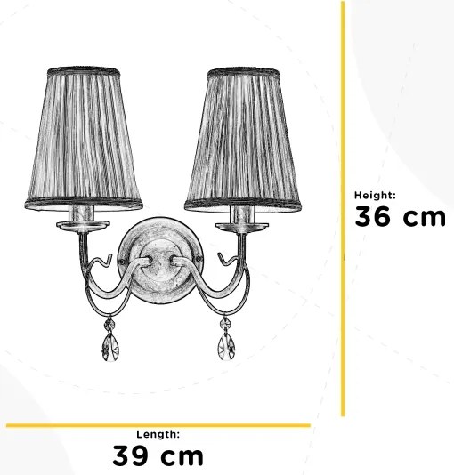 ONLI - Fali lámpa DELIA 2xE14/6W/230V
