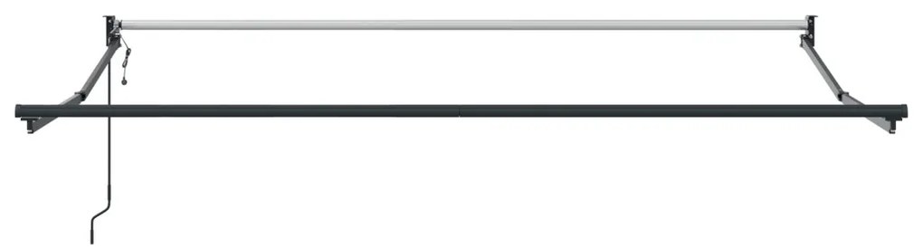 Automatikus Behúzható Napellenző Piros és Fehér Csíkos 300x250 cm