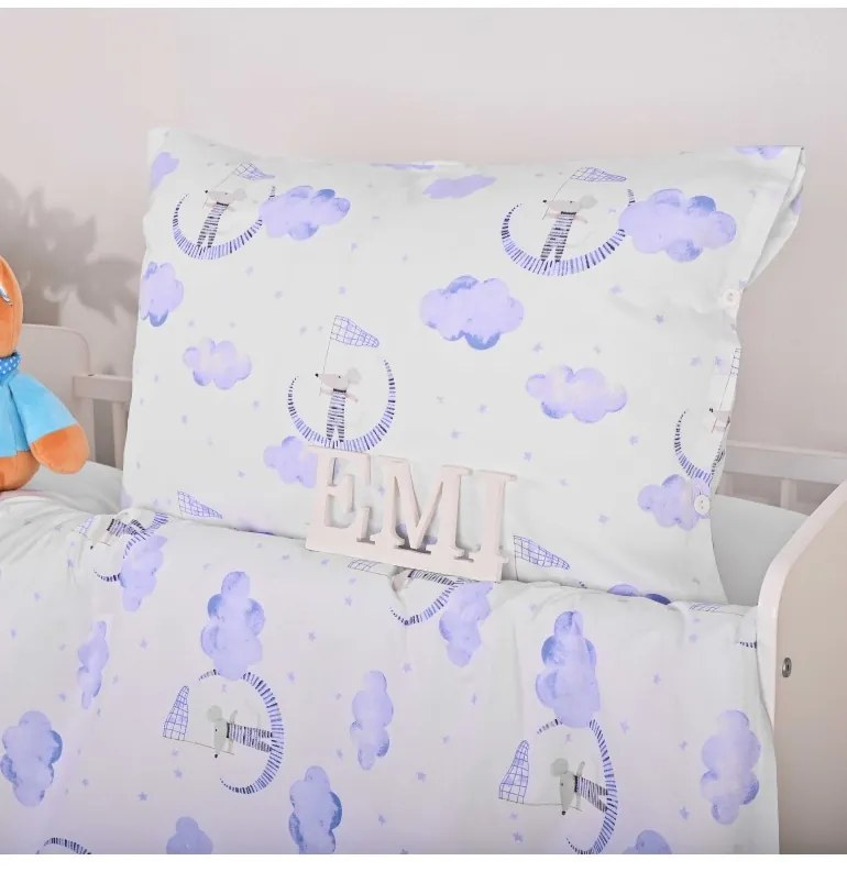 EMI Egérke gyermek ágyneműhuzat, A standard egyszemélyes ágy szett tartalma: 1x 140x200 + 1x 70x90