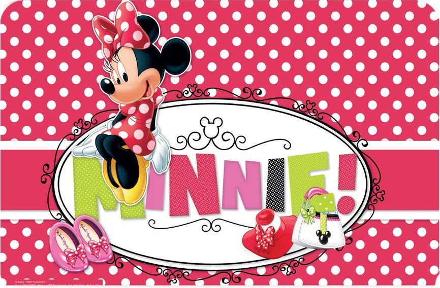 Disney Minnie Polka Dots tányéralátét 43x28 cm