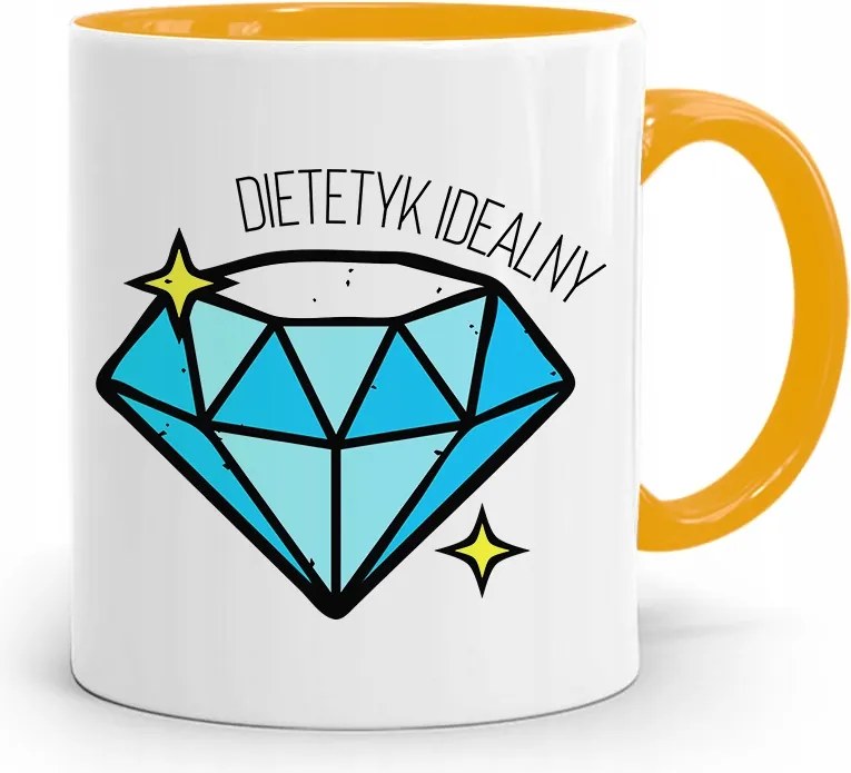 Dietetikusoknak Sárga Ajándék Bögre fényképes nyomtatással