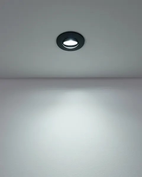 Eglo 300188 - 3 darabos GEDREZ LED beépíthető mennyezeti lámpa, 4,9 W, 230 V, átmérő 9 cm, fekete