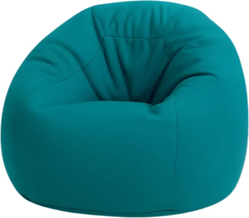 XL beltéri babzsákfotel – pávakék