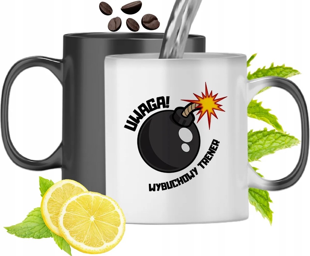 Mágikus Bögre Edzőnek Színváltós, fényképes nyomattal