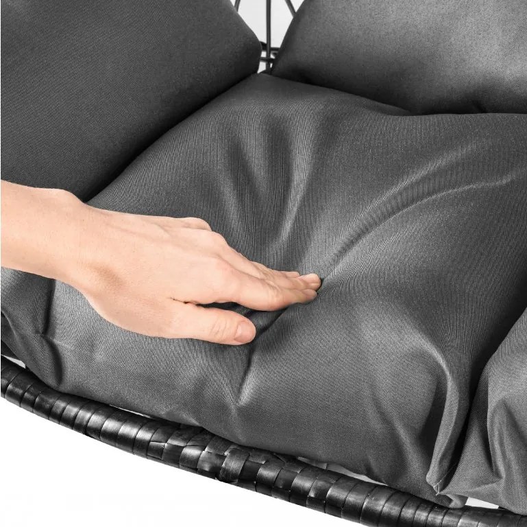 AKCIÓ Fekete függőszék KOKON állvány nélkül II. minőség