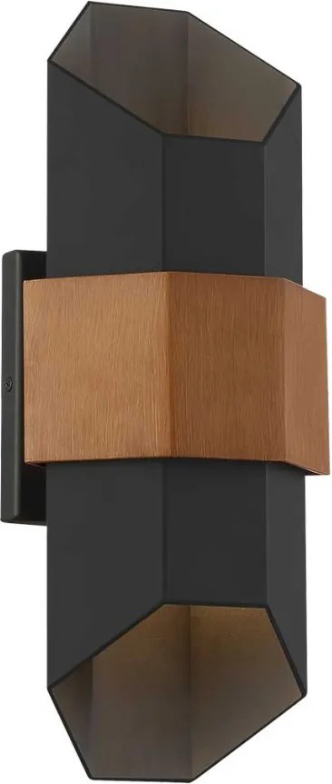 ELSTEAD QZ-CHASM-M-BKW CHASM Klasszikus Kültéri Fali Lámpa Fekete LED IP44