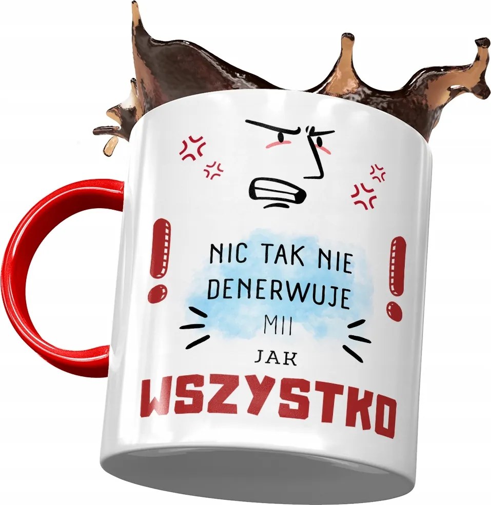 Piros Bögre Mia Feleség Barátnő Ajándék Nyomtatott Fotóval