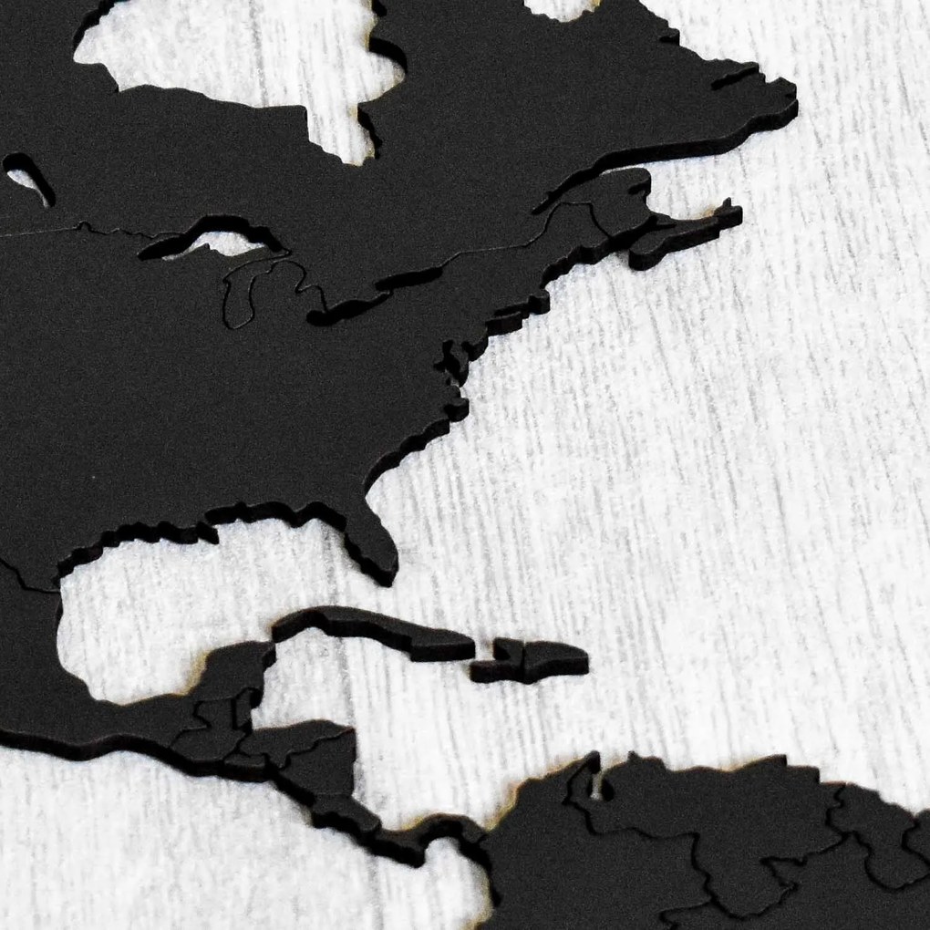 DUBLEZ | Részletes világtérkép - Kijelölt országhatárok | Fali kép
