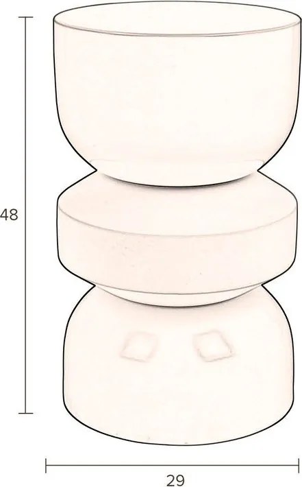 Kerek tárolóasztal ø 29 cm Apollo – Dutchbone