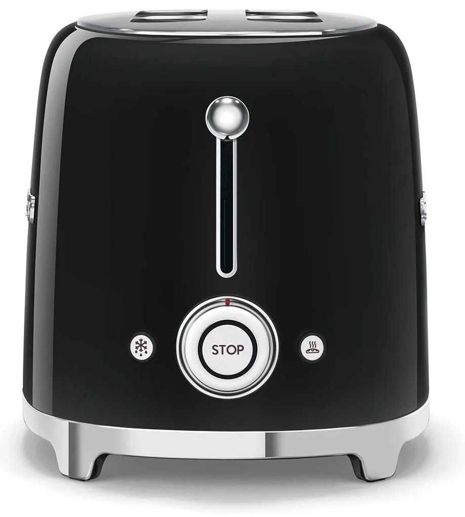 50-es évekbeli, Retro stílusú kenyérpirító, P2 fekete 950W - SMEG