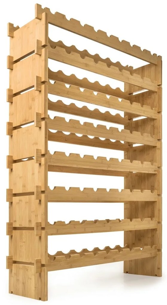 G21 Bambusz borosállvány, 72 palack, L