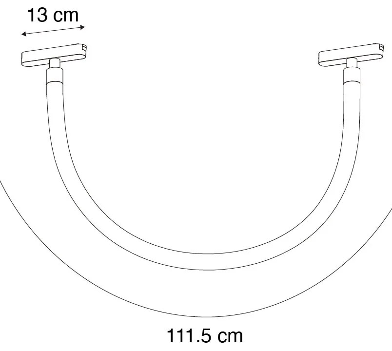 Modern fehér függőlámpa 1 fázisú sínrendszerhez 8W 3000K - Magnetic Tautau