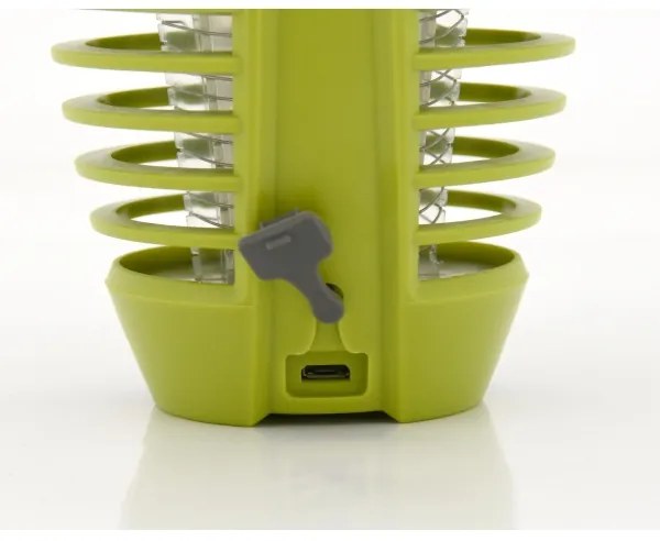 LED Hordozható újratölthető lámpa rovarcsapdával LED/2W/3,7V IPX4 zöld