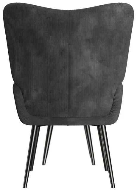 Juskys Odense fotel lábtartóval – szürke