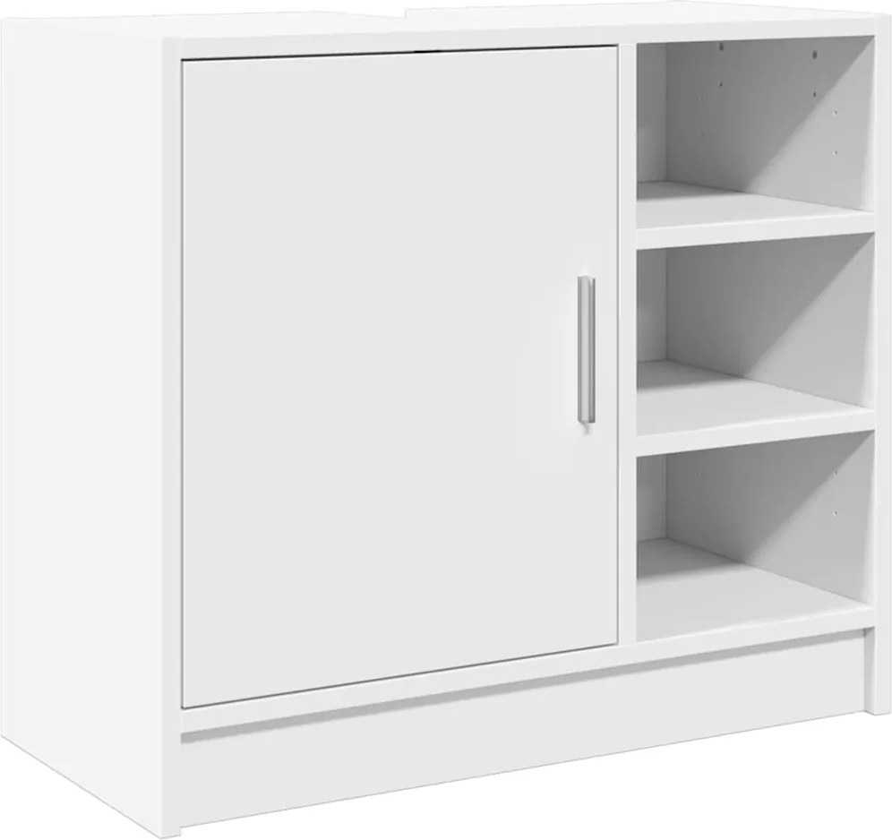 vidaXL fehér szerelt fa mosdószekrény 63 x 29 x 55 cm