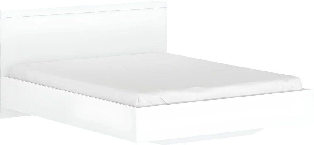 Franciaágy, 160x200, fehér, LINDY