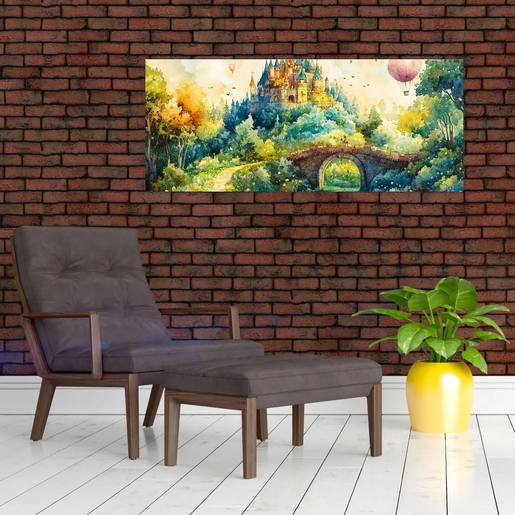 Kép - Mesebeli kastély (120x50 cm)