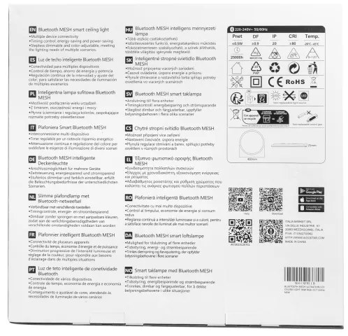 Aigostar - LED RGBW állítható mennyezeti lámpa 36W 230V 3000-6500K fehér+DO