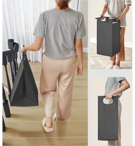 REX szennyeskosár fekete/szürke