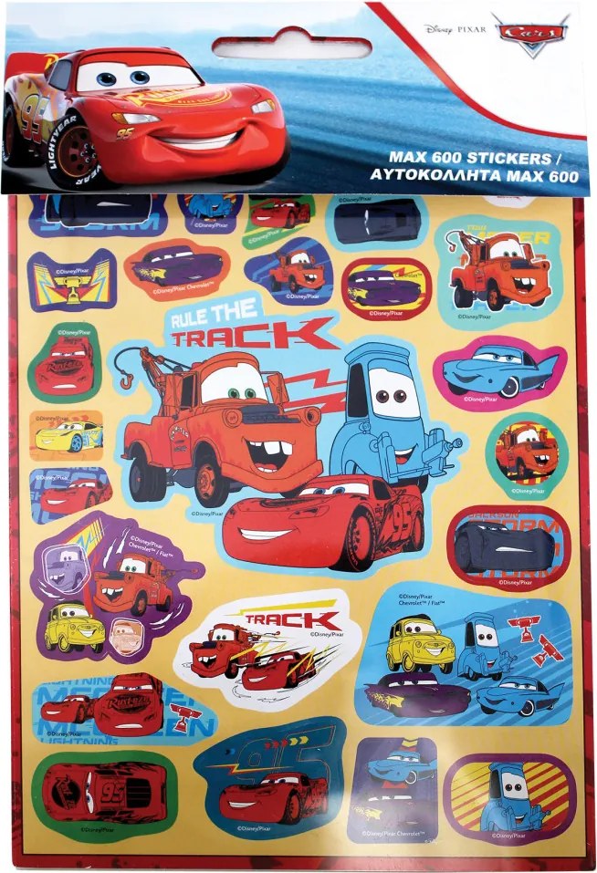 Disney Verdák Track 600 darabos matrica szett