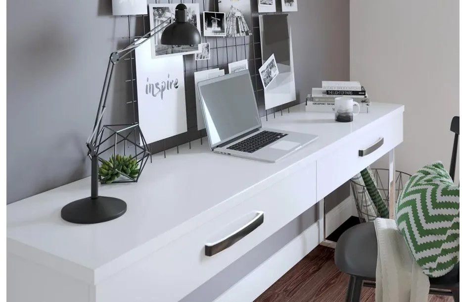 Fogantyú fém-alumínum,  256mm, Monza, fehér