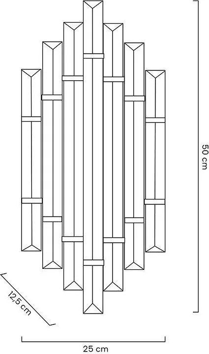 King Home PALAZZO MSE010100327 Fali lámpa 2x40W/E14 IP20