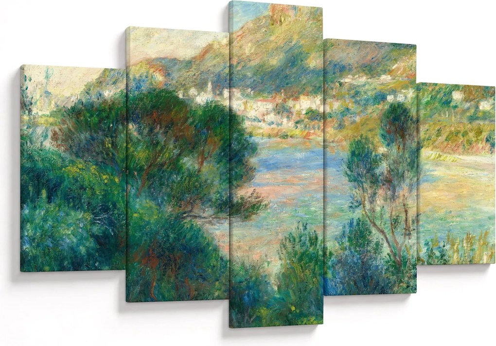 Kép - Auguste Renoir, View of Monte Carlo from Cap Martin, reprodukciók (150x105 cm)