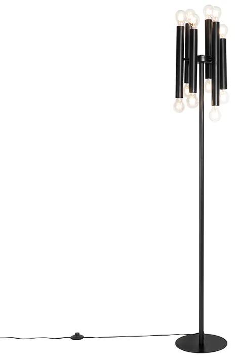 Art Deco állólámpa fekete 12 fényes - Tubi