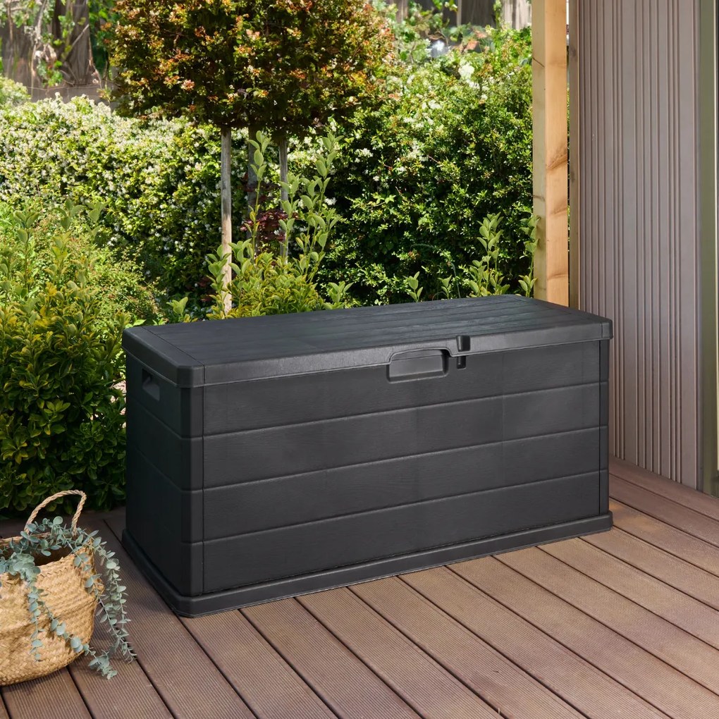 ALPHA tárolódoboz, 340L, 118x59x57cm, antracit I.P.A.E-Progarden