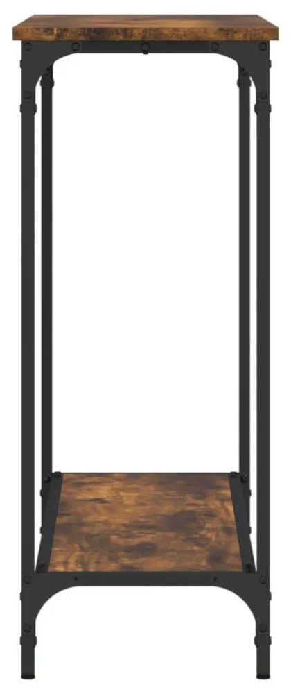 füstös tölgy színű szerelt fa tálalóasztal 101x30,5x75 cm