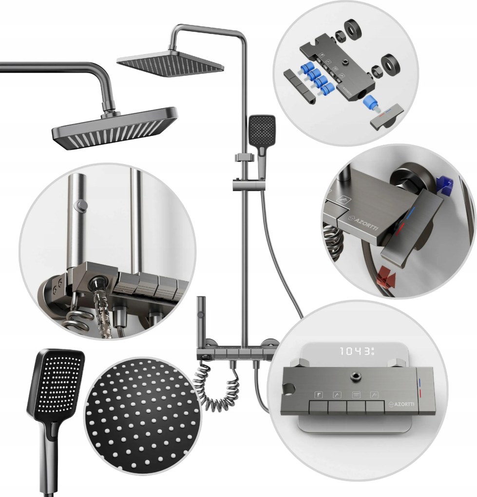 Zuhany szett Zuhanyoszlop Esőztető, fürdőszobai zuhany